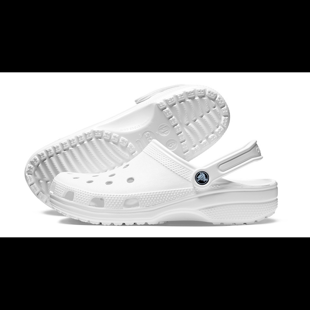 NEW WHITE CROCS W9 M7